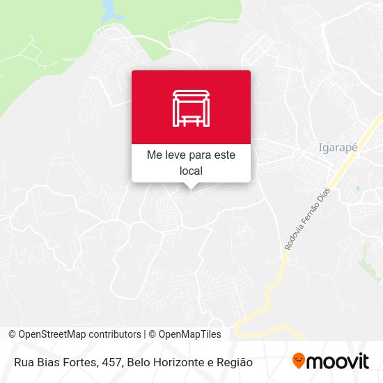 Rua Bias Fortes, 457 mapa