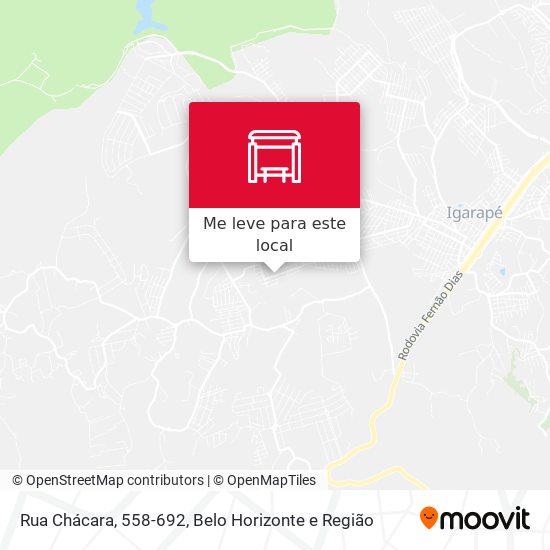 Rua Chácara, 558-692 mapa