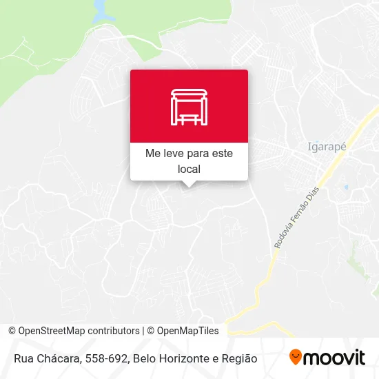 Rua Chácara, 558-692 mapa