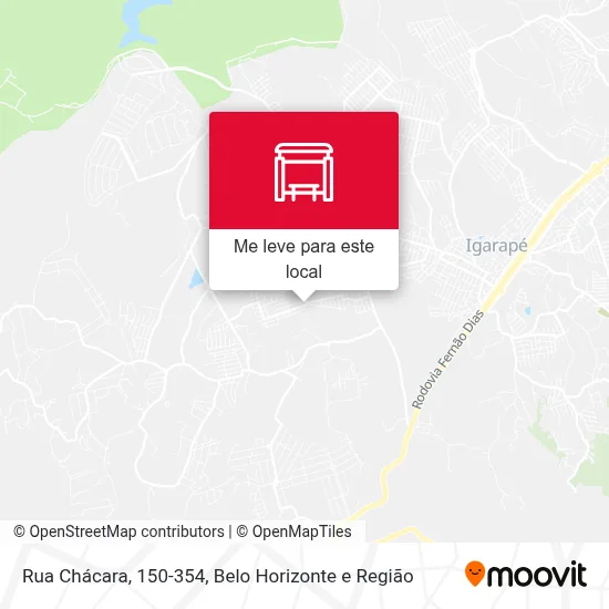 Rua Chácara, 150-354 mapa