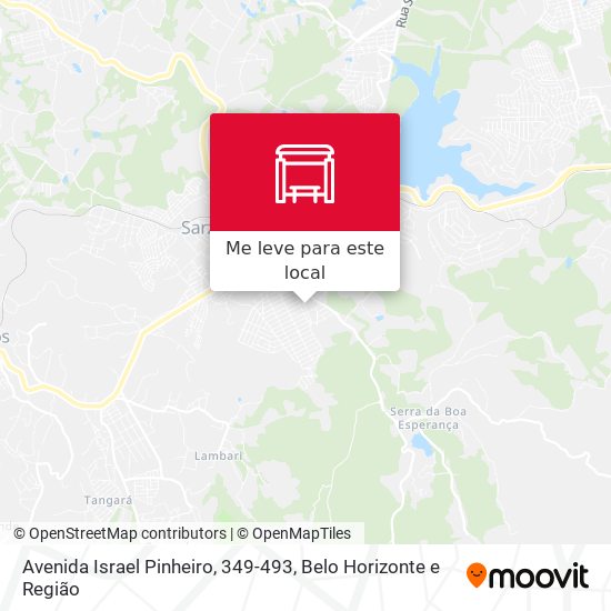 Avenida Israel Pinheiro, 349-493 mapa
