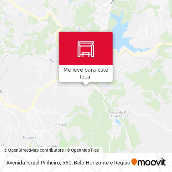 Avenida Israel Pinheiro, 560 mapa