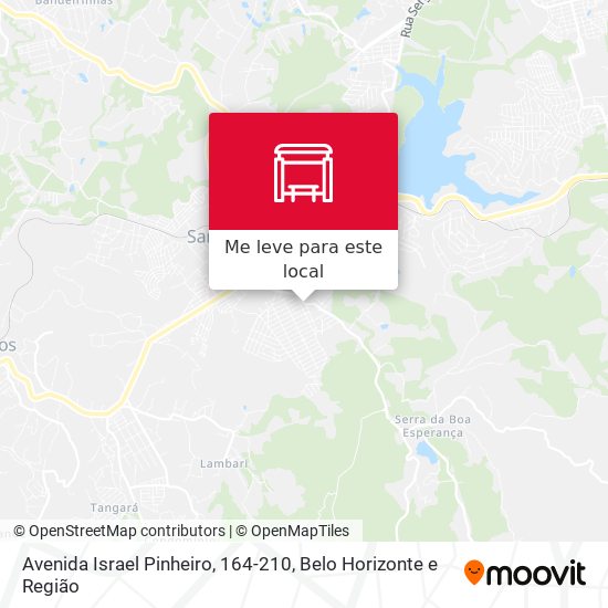 Avenida Israel Pinheiro, 164-210 mapa