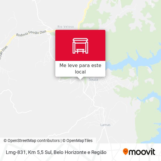 Lmg-831, Km 5,5 Sul mapa
