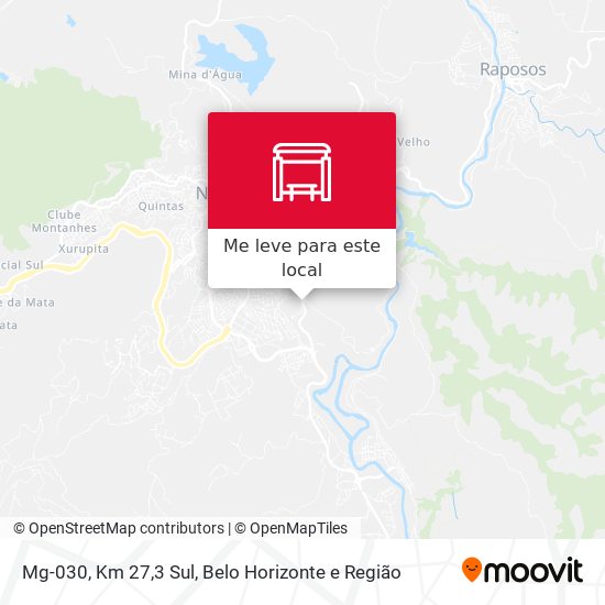 Mg-030, Km 27,3 Sul mapa