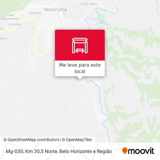 Mg-030, Km 30,5 Norte mapa