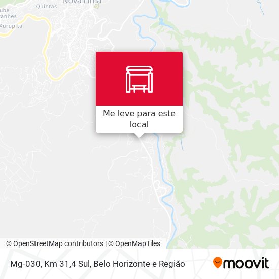 Mg-030, Km 31,4 Sul mapa