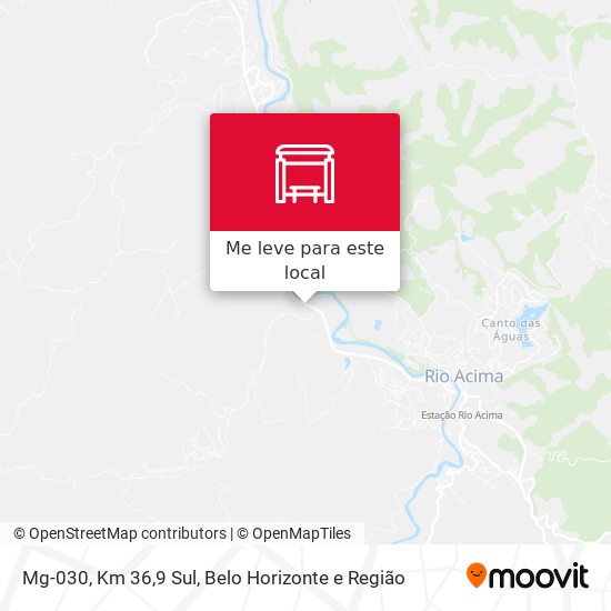 Mg-030, Km 36,9 Sul mapa