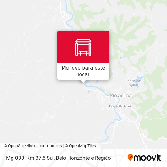 Mg-030, Km 37,5 Sul mapa