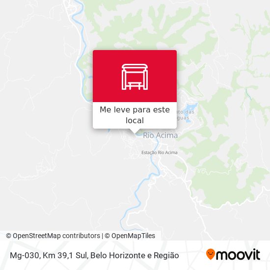 Mg-030, Km 39,1 Sul mapa