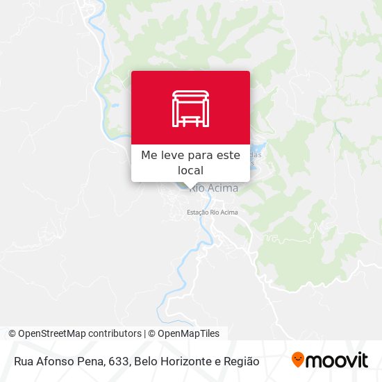 Rua Afonso Pena, 633 mapa