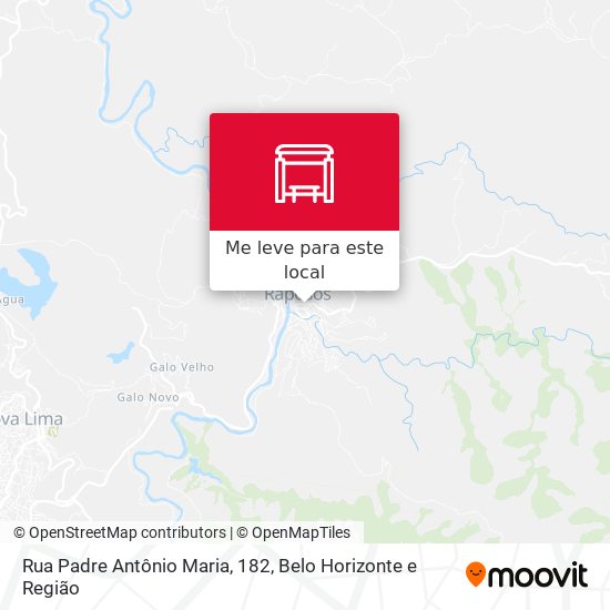 Rua Padre Antônio Maria, 182 mapa