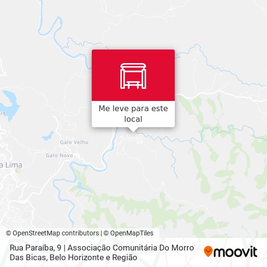 Rua Paraíba, 9 | Associação Comunitária Do Morro Das Bicas mapa