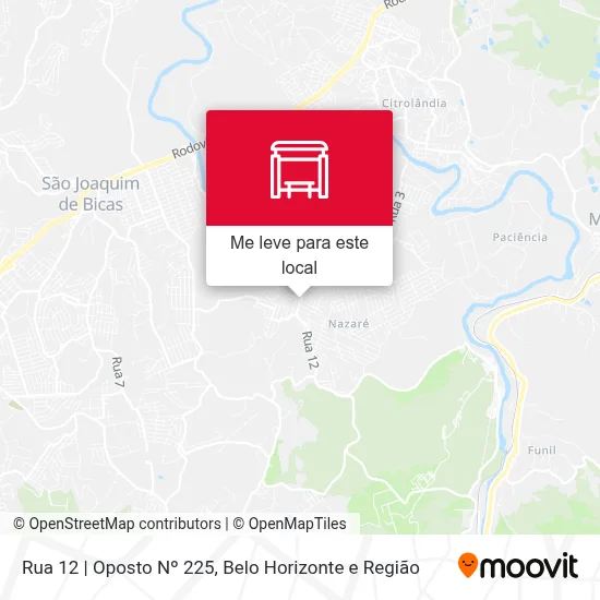 Rua 12 | Oposto Nº 225 mapa