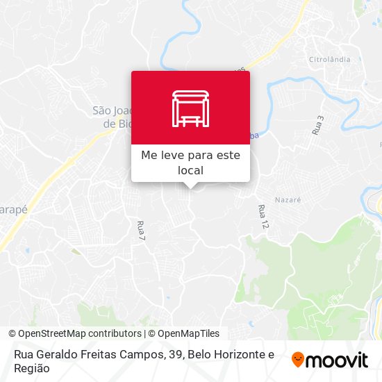 Rua Geraldo Freitas Campos, 39 mapa