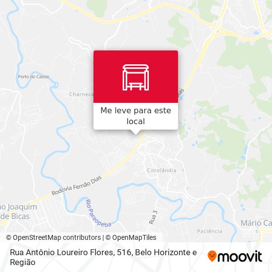 Rua Antônio Loureiro Flores, 516 mapa