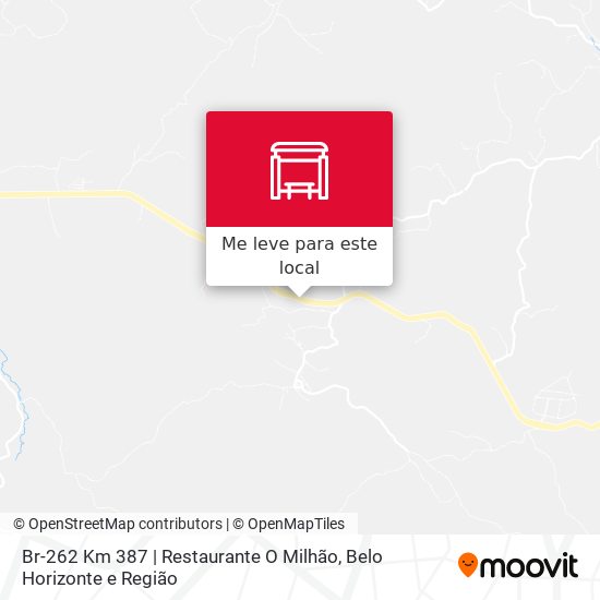Br-262 Km 387 | Restaurante O Milhão mapa