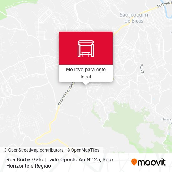Rua Borba Gato | Lado Oposto Ao Nº 25 mapa