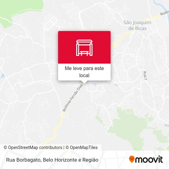 Rua Borbagato mapa