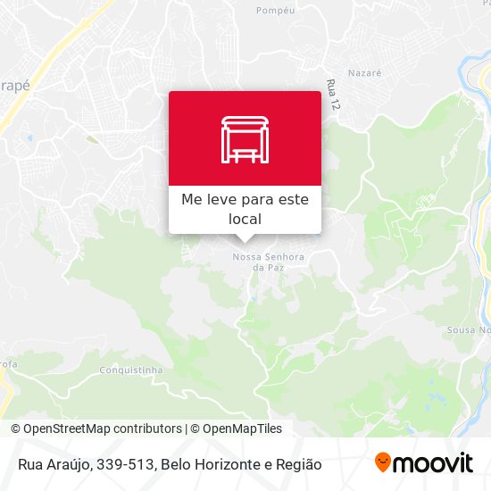 Rua Araújo, 339-513 mapa
