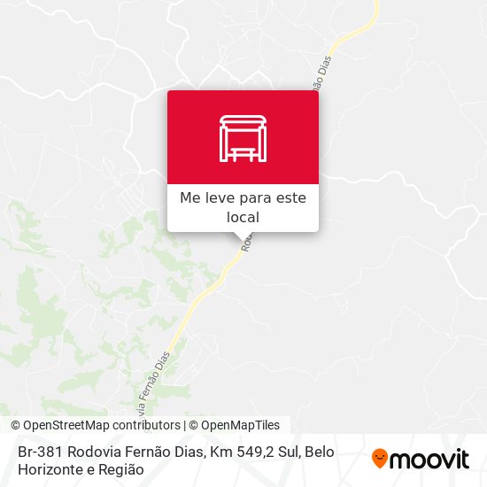 Br-381 Rodovia Fernão Dias, Km 549,2 Sul mapa