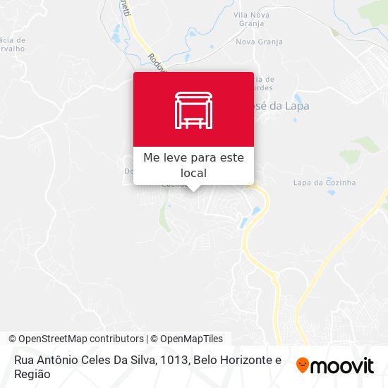 Rua Antônio Celes Da Silva, 1013 mapa