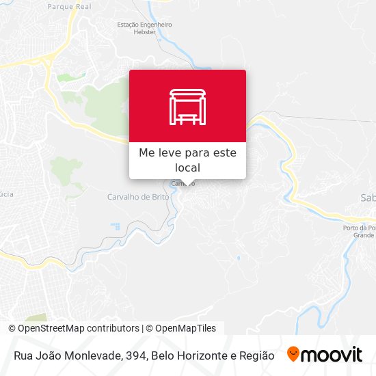 Rua João Monlevade, 394 mapa