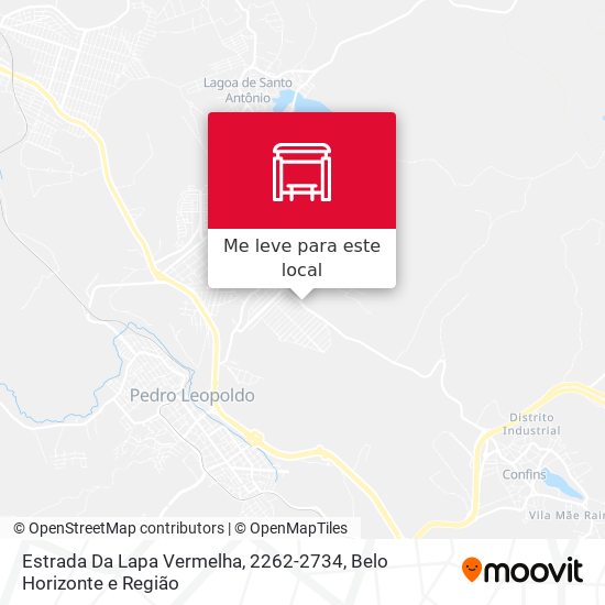 Estrada Da Lapa Vermelha, 2262-2734 mapa