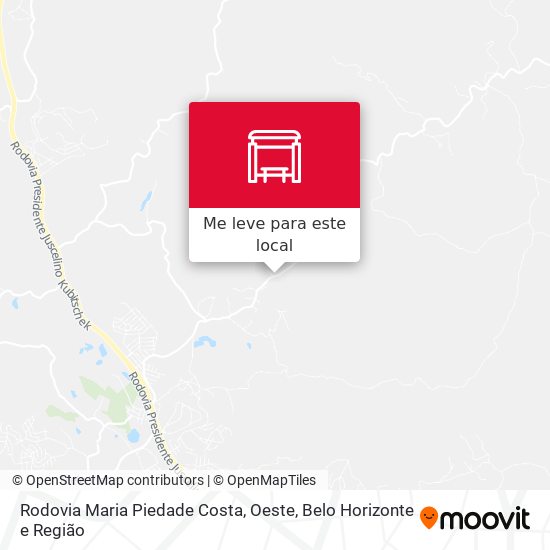Rodovia Maria Piedade Costa, Oeste mapa