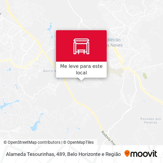 Alameda Tesourinhas, 489 mapa