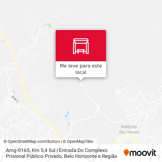 Amg-0165, Km 5,4 Sul | Entrada Do Complexo Prisional Público-Privado mapa
