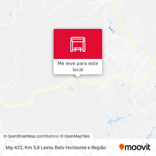 Mg-432, Km 5,8 Leste mapa