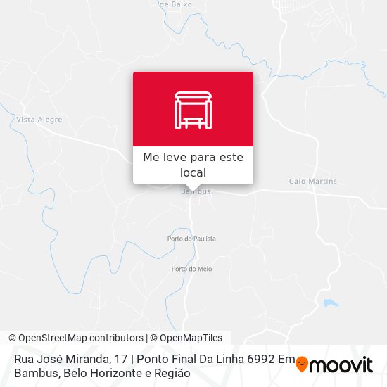 Rua José Miranda, 17 | Ponto Final Da Linha 6992 Em Bambus mapa