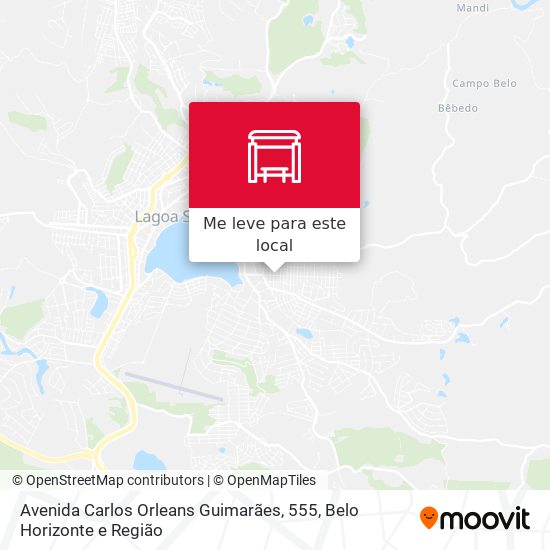 Avenida Carlos Orleans Guimarães, 555 mapa