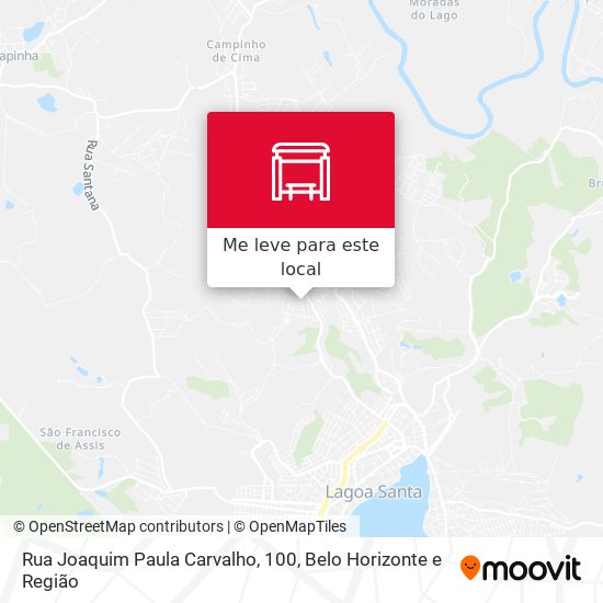 Rua Joaquim Paula Carvalho, 100 mapa