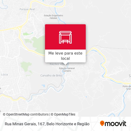 Rua Minas Gerais, 167 mapa
