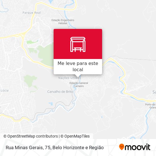 Rua Minas Gerais, 75 mapa