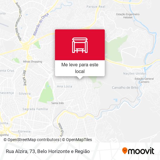 Rua Alzira, 73 mapa