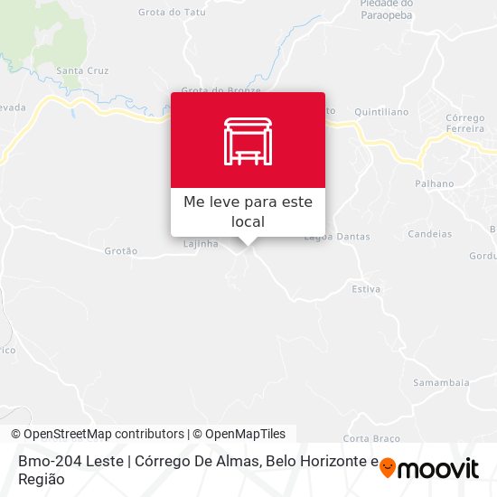 Bmo-204 Leste | Córrego De Almas mapa