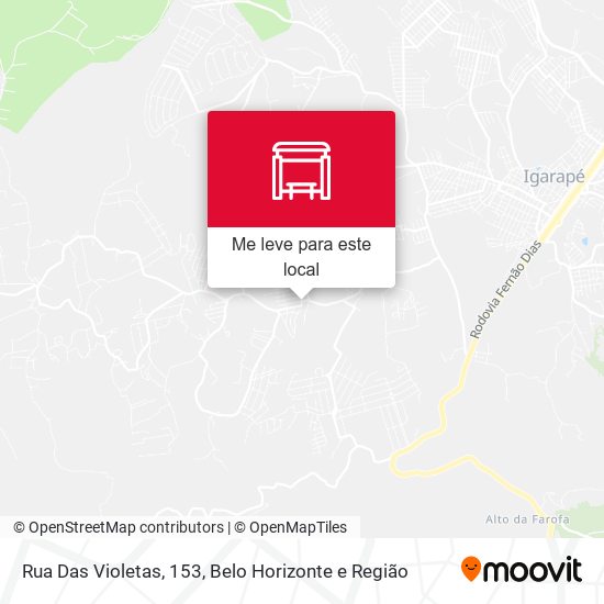 Rua Das Violetas, 153 mapa