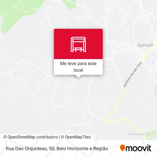 Rua Das Orquídeas, 50 mapa
