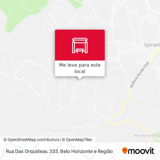 Rua Das Orquídeas, 333 mapa