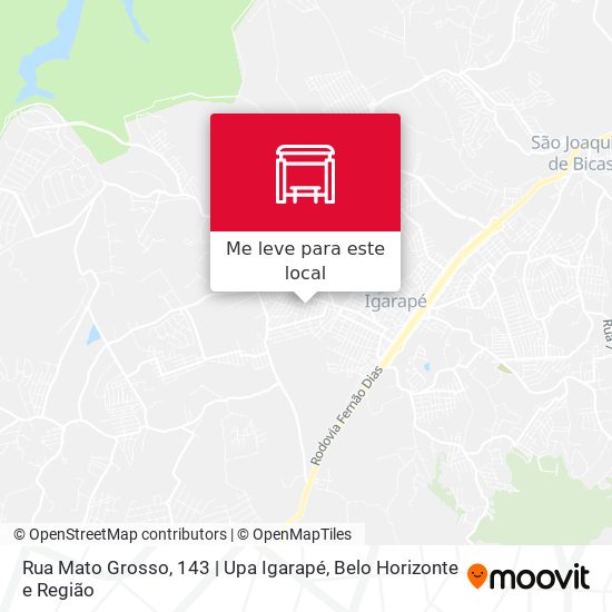 Rua Mato Grosso, 143 | Upa Igarapé mapa