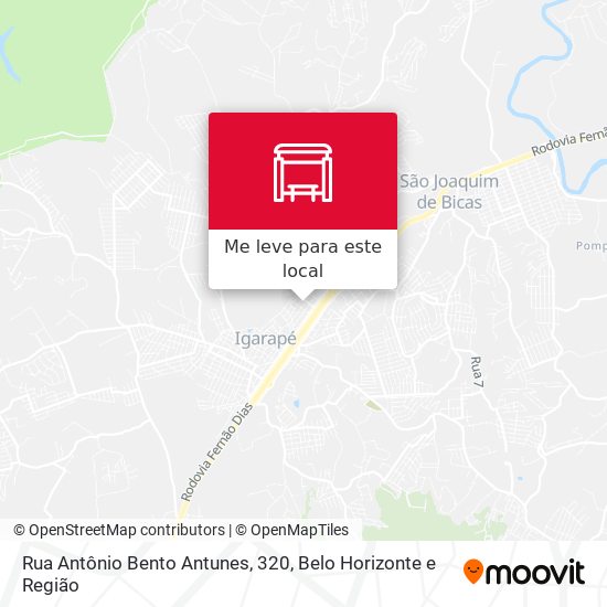 Rua Antônio Bento Antunes, 320 mapa
