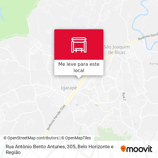 Rua Antônio Bento Antunes, 305 mapa