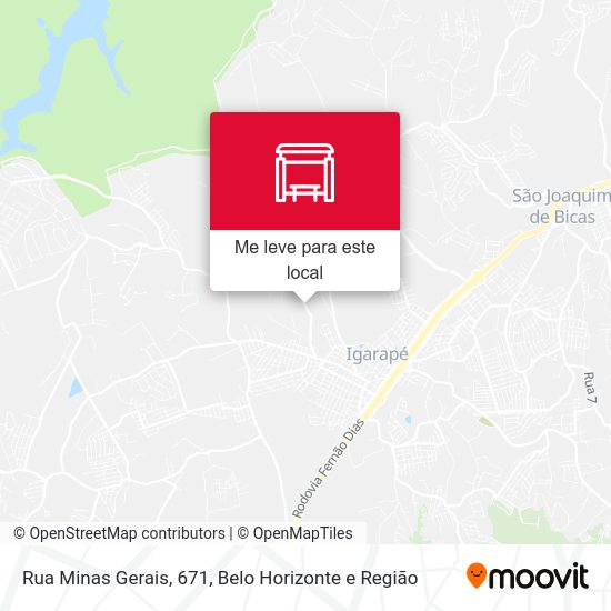 Rua Minas Gerais, 671 mapa