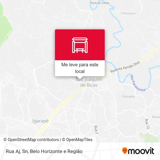 Rua Aj, Sn mapa