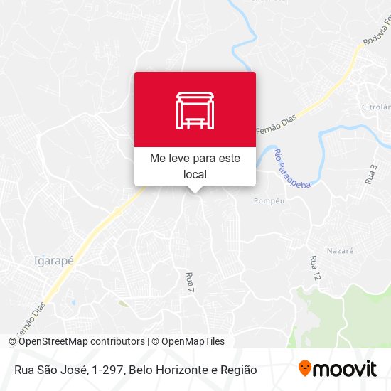 Rua São José, 1-297 mapa