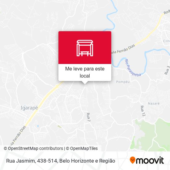 Rua Jasmim, 438-514 mapa
