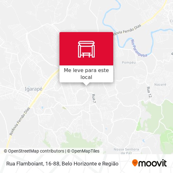 Rua Flamboiant, 16-88 mapa